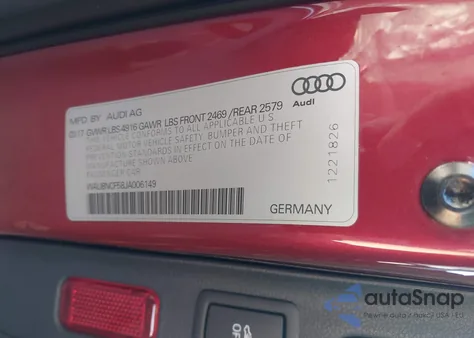 2018 Audi A5 2.0T Premium z USA, uszkodzony, nr VIN WAUBNCF58JA006149